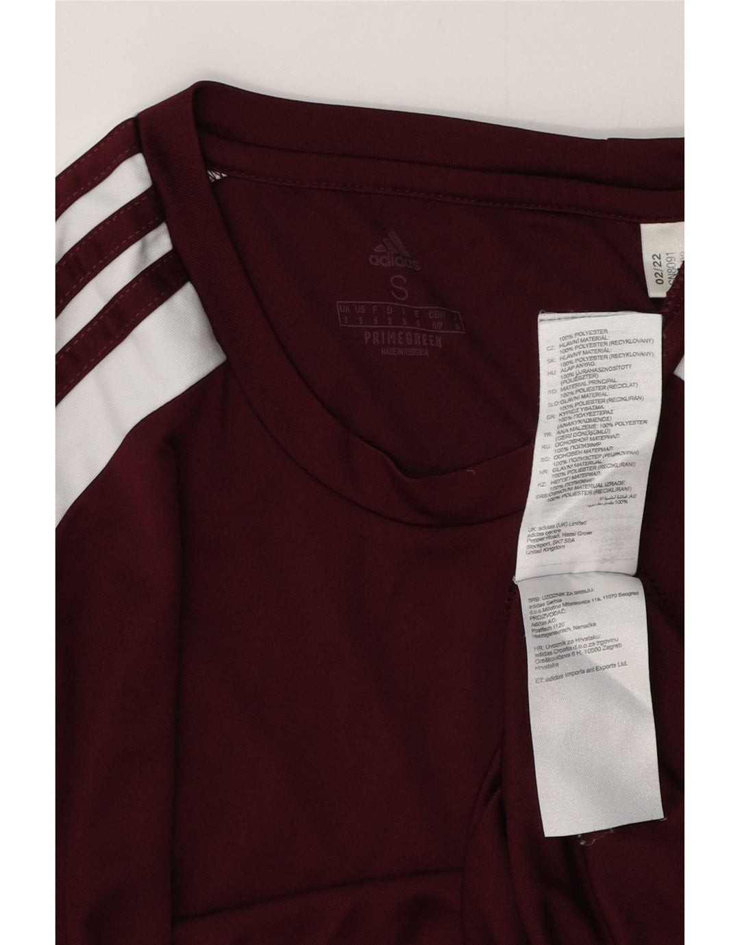 ADIDAS Herren Aeroready Graphic T-Shirt Top Small Burgund Polyester