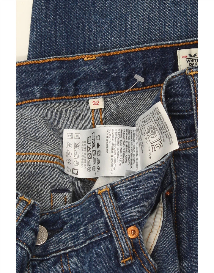 Levi's Damen Slim Jeans W32 L27 Blaue Baumwolle