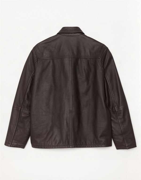 Pierre Cardin Herren Lederjacke UK 40 Large Schwarz