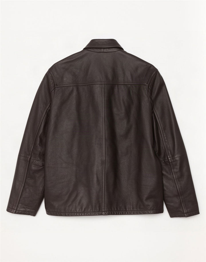 Pierre Cardin Herren Lederjacke UK 40 Large Schwarz
