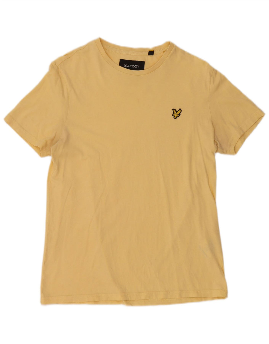 LYLE & SCOTT Herren T-Shirt Top Small Gelb Baumwolle