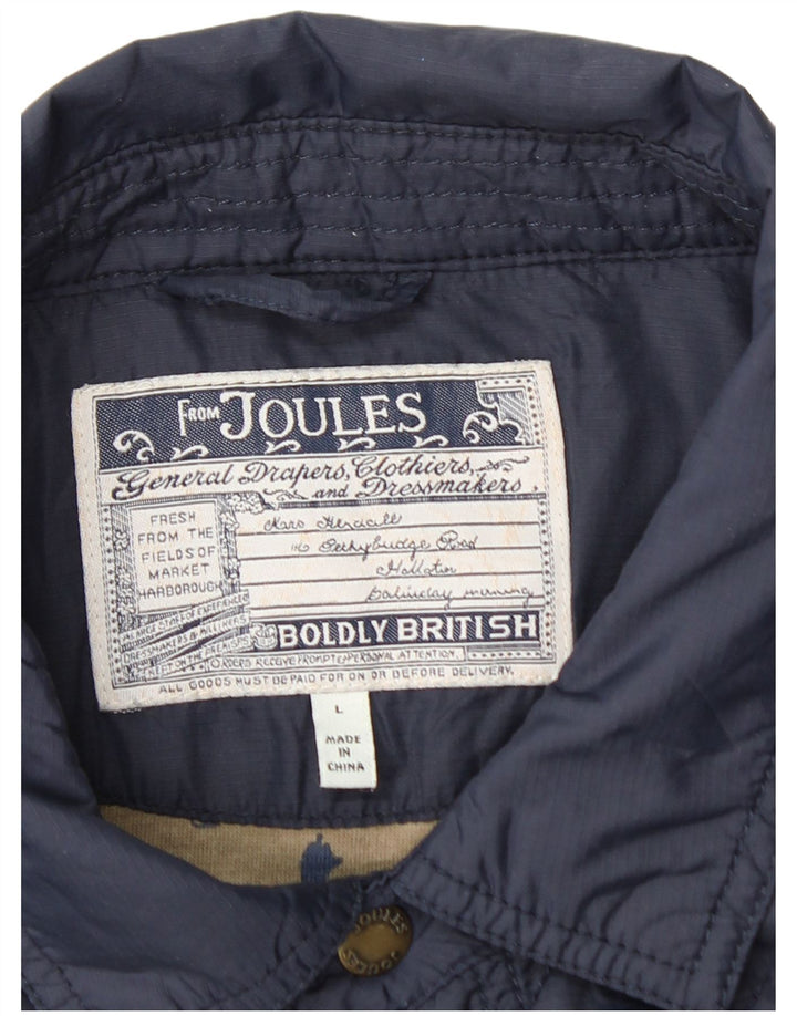 JOULES Herren Steppjacke UK 40 Large Marineblau Polyamid