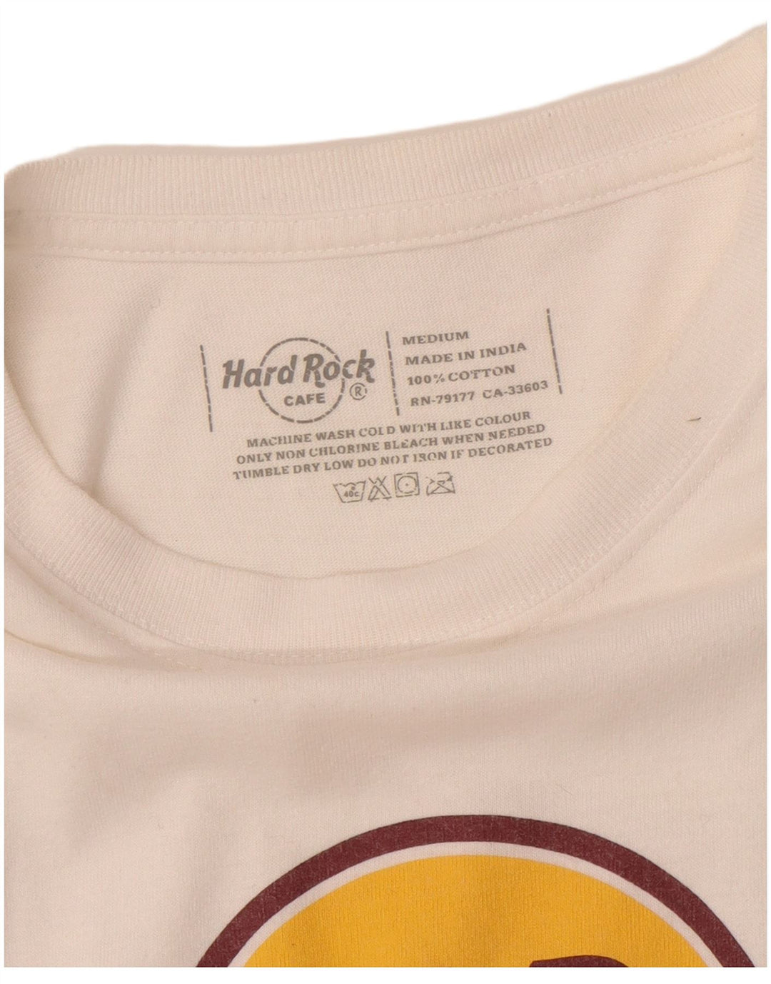 HARD ROCK CAFE Herren-T-Shirt „Paris“ mit Grafik, mittelweiße Baumwolle