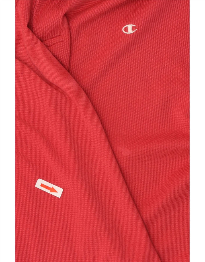 CHAMPION Herren Easy Fit Poloshirt, Größe L, Rot