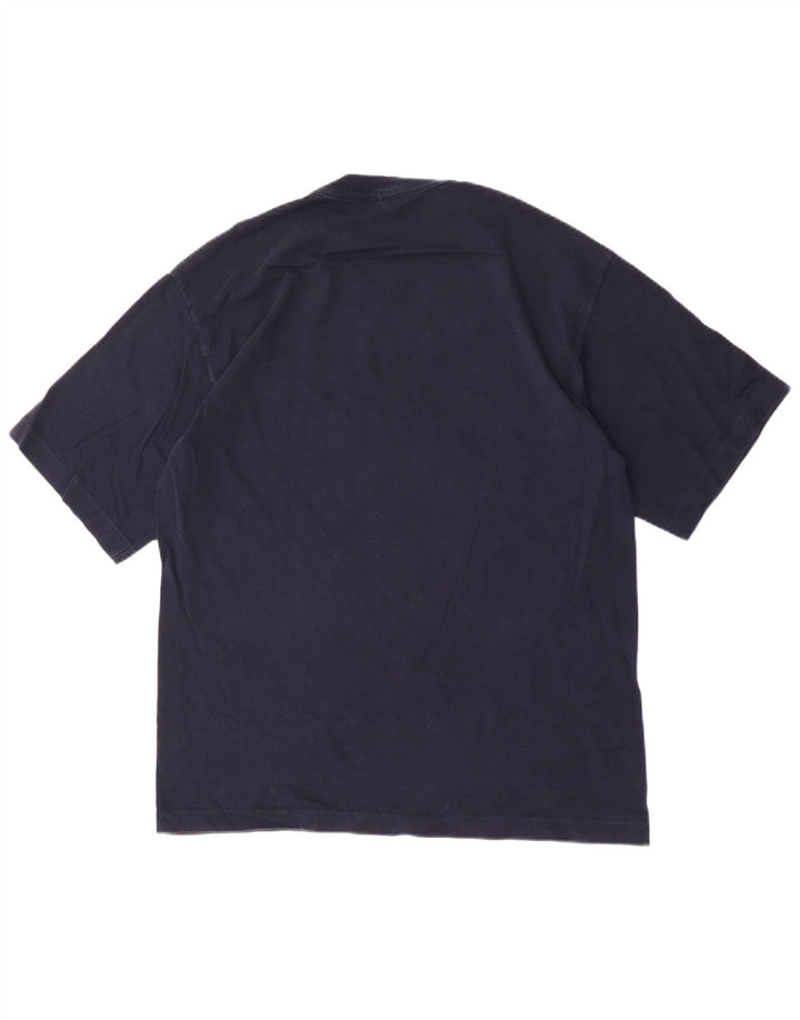 Champion Herren T-Shirt Top Large Marineblau Baumwolle