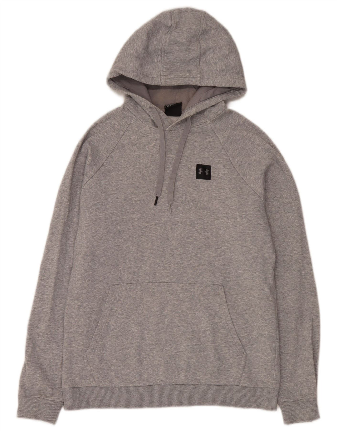Under Armour Herren-Kapuzenpullover aus mittelgrau gefleckter Baumwolle