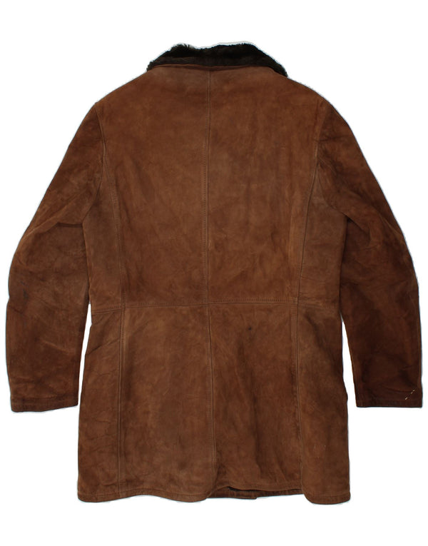 VINTAGE Damen Lammfellmantel IT 52 2XL Braun