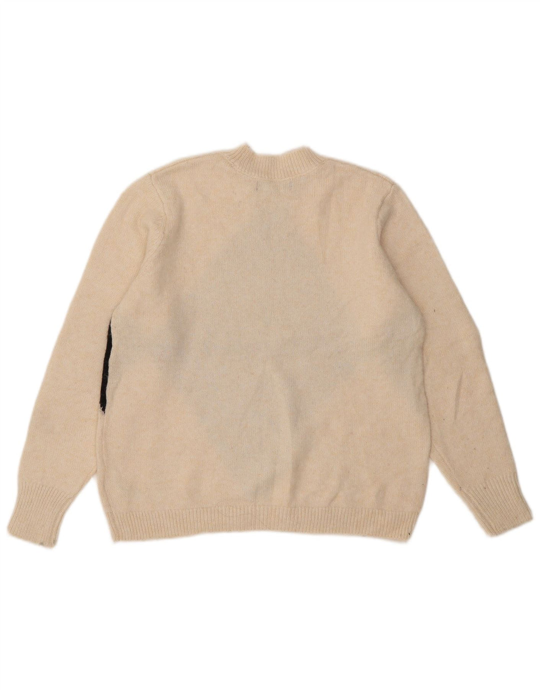 Marks & Spencer Damen Pullover mit Rundhalsausschnitt, UK 14, Mittelweiß