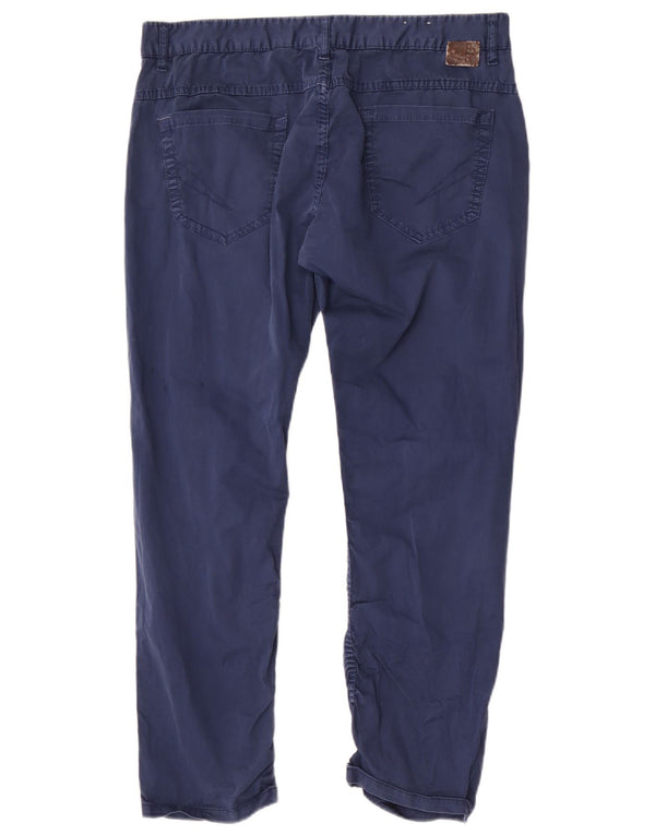 Schmale Freizeithose für Herren von Zara, EU 46, XL, W36, L27, Blau, Baumwolle