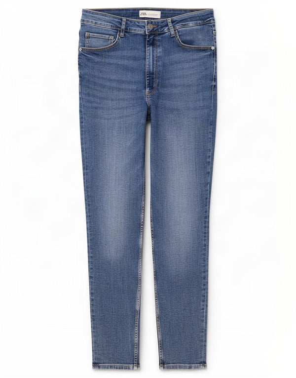Zara Damen Skinny Jeans EU 42 Large W32 L27 Blau