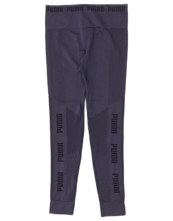 Puma Damen Crop Leggings UK 8 Small Marineblau