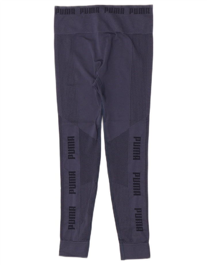 Puma Damen Crop Leggings UK 8 Small Marineblau