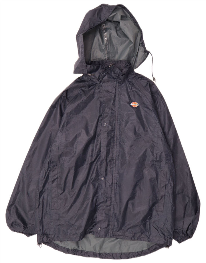 Dickies Herren-Regenjacke mit Kapuze, UK 38, mittelmarineblau, Polyester