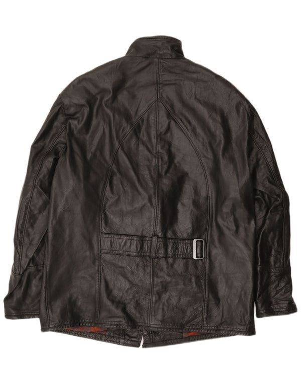 VINTAGE Herren Lederjacke UK 42 XL Schwarz