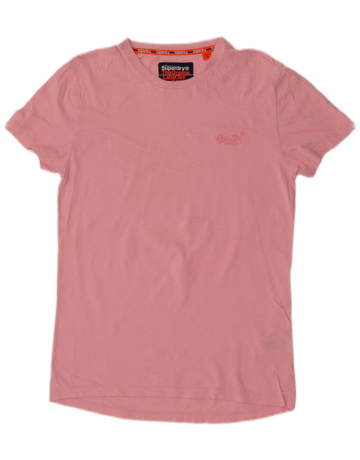 Superdry Herren T-Shirt Top Small Rosa
