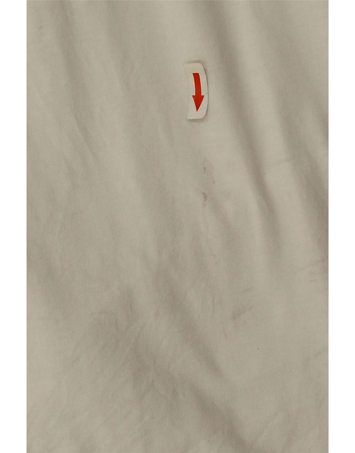 Diesel Herren Graphic Top Langarm 2XL Weiße Baumwolle