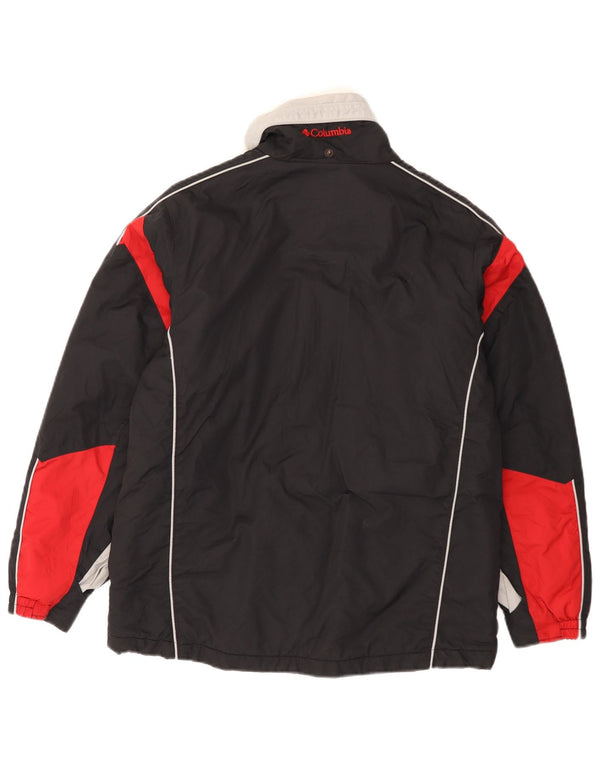 Columbia Windjacke für Jungen, 14–15 Jahre, schwarzes Colourblock-Nylon