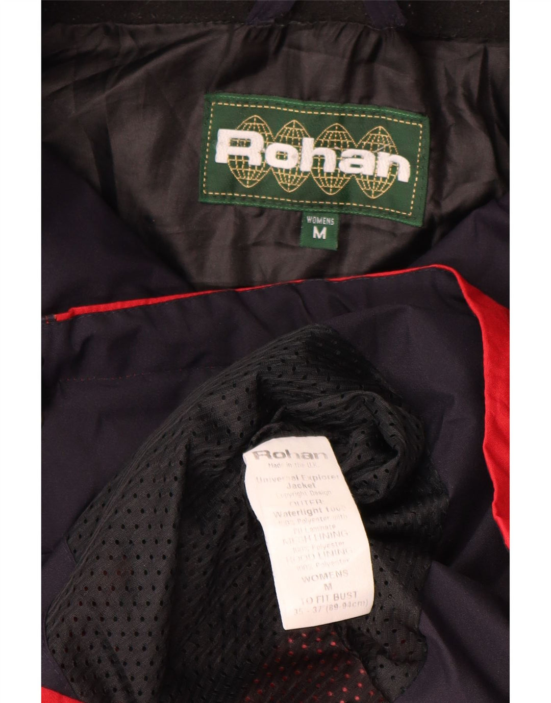 Rohan Damen-Regenmantel mit Kapuze, UK 14, mittelrot, Polyester