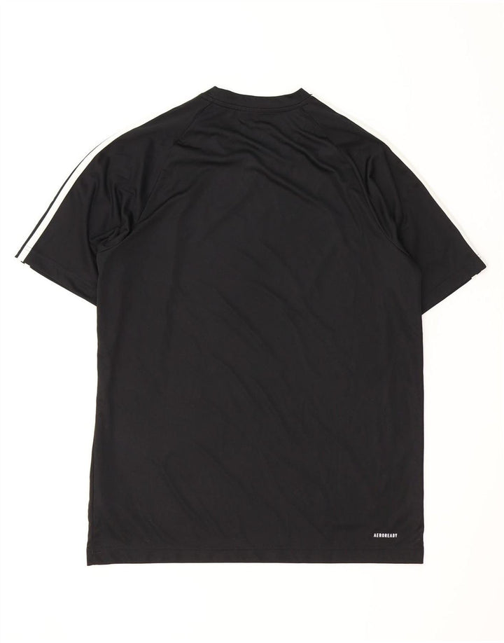 ADIDAS Mens Aeroready T-Shirt Top Medium Black Polyester