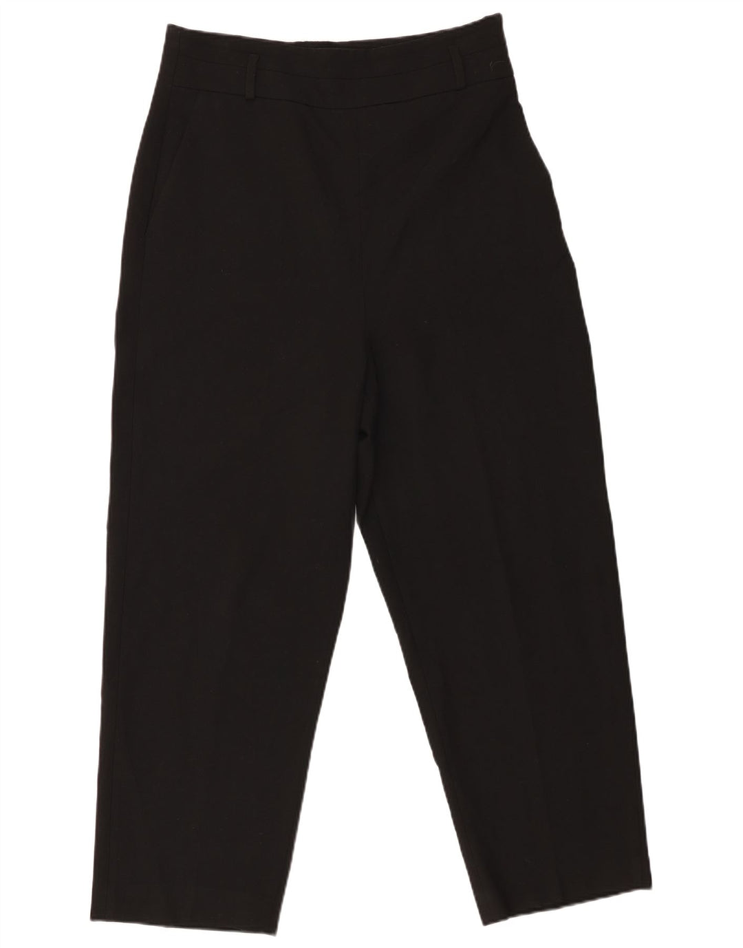 Zara Damen Tapered Chino-Hose, Größe L, W30, L26, Schwarz, Polyester