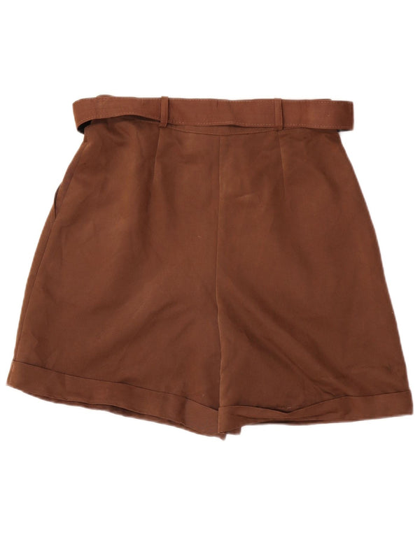 Vintage Damen Chino-Shorts mit hoher Taille, Größe IT 44, Mittel W26, Braun