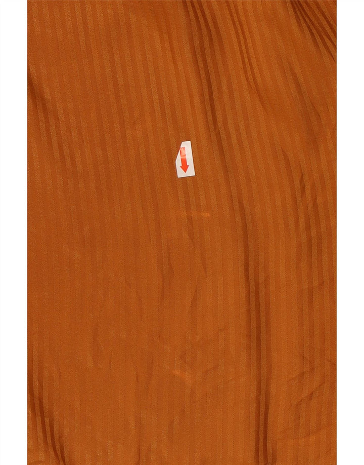 Vintage Damen Hemdbluse IT 46 Groß Orange gestreift
