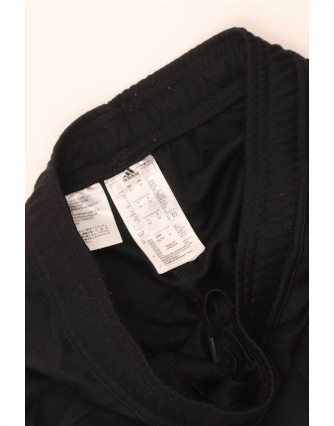 Adidas Damen Trainingshose UK 4 XS Schwarz Polyester