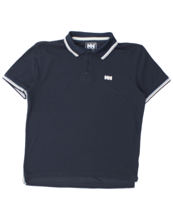 HELLY HANSEN Herren-Poloshirt, groß, marineblau gestreift