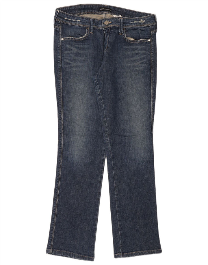 Levi's Damen Distressed Straight Jeans US 10 Large W32 L32 Blaue Baumwolle