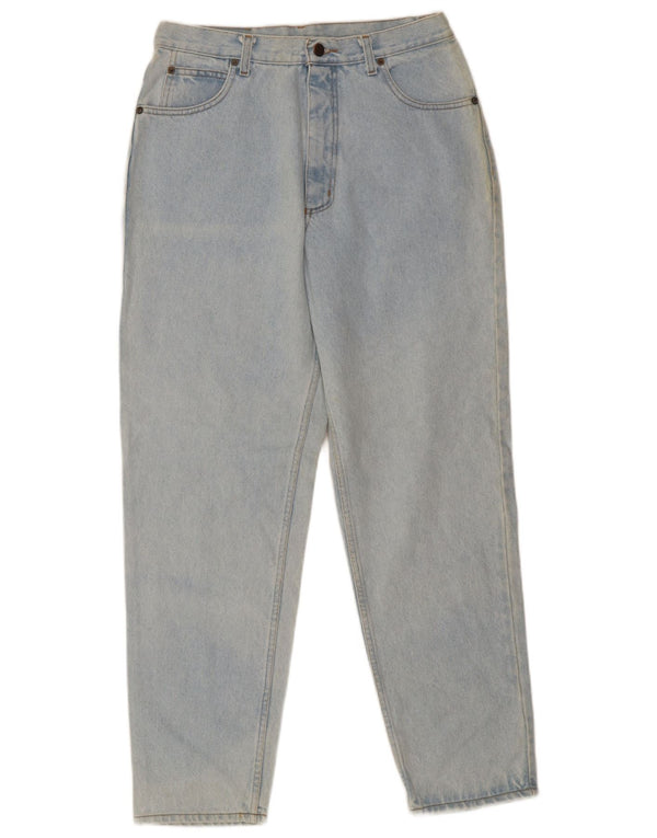 Vintage Womens High Waist Tapered Jeans IT 50 Large W36 L30 Blue Cotton
