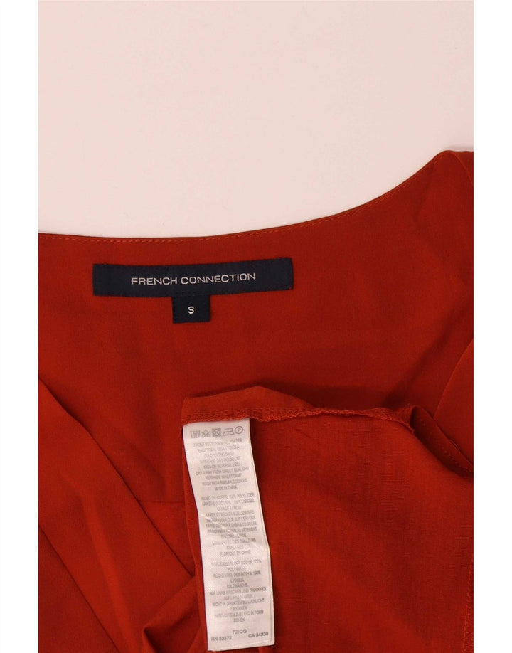 French Connection Damen-Bluse, ärmellos, Gr. 10, Orange, Polyester