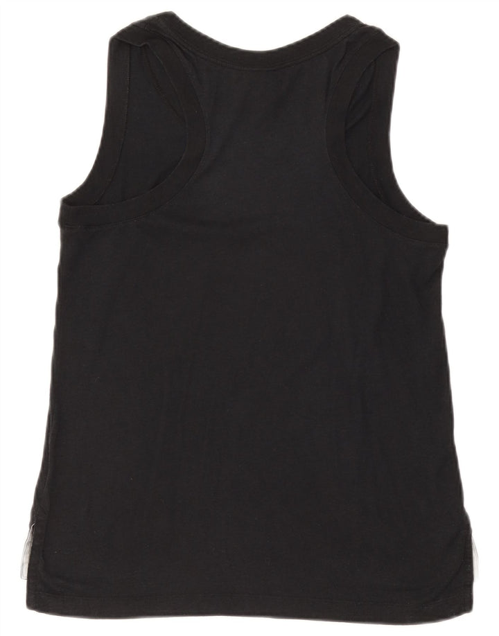 NIKE Damen Grafik-T-Shirt Top UK 10 Small Schwarz