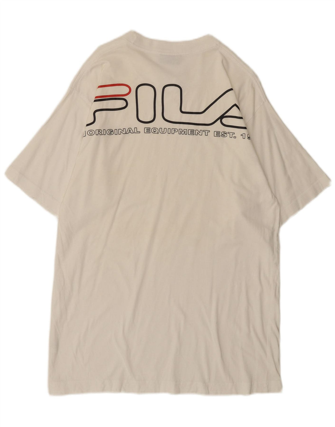 Fila Herren-T-Shirt mit Grafik, mittelweiße Baumwolle