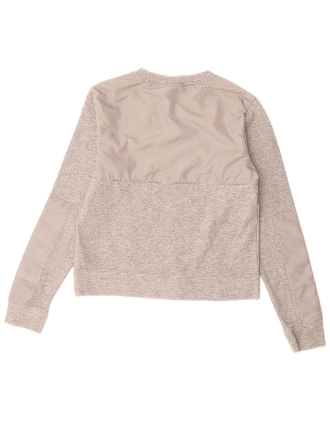 NIKE Womens Sweatshirt Jumper UK 10 Small Grey Cotton