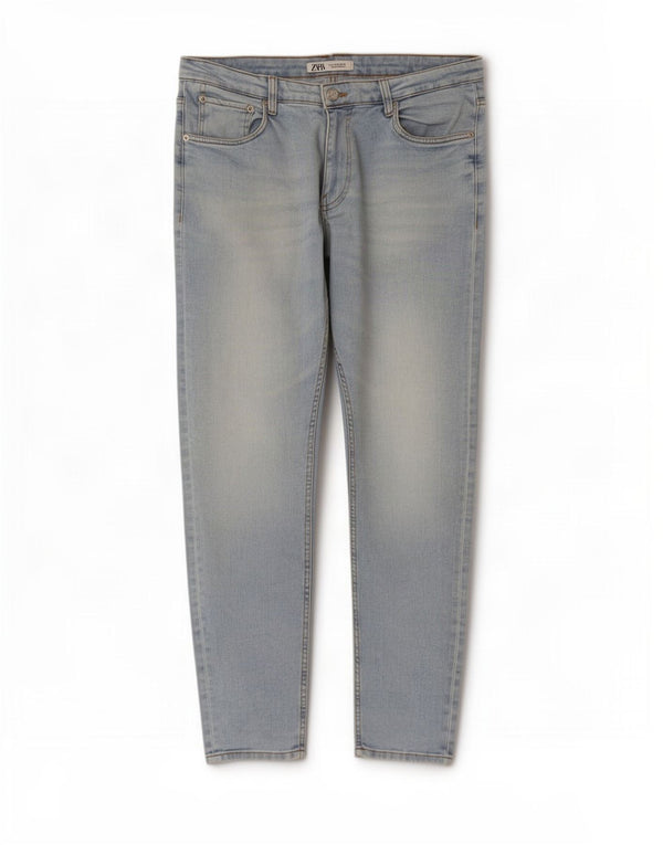 Zara Herren Slim Jeans EU 46 XL W36 L30 Blau