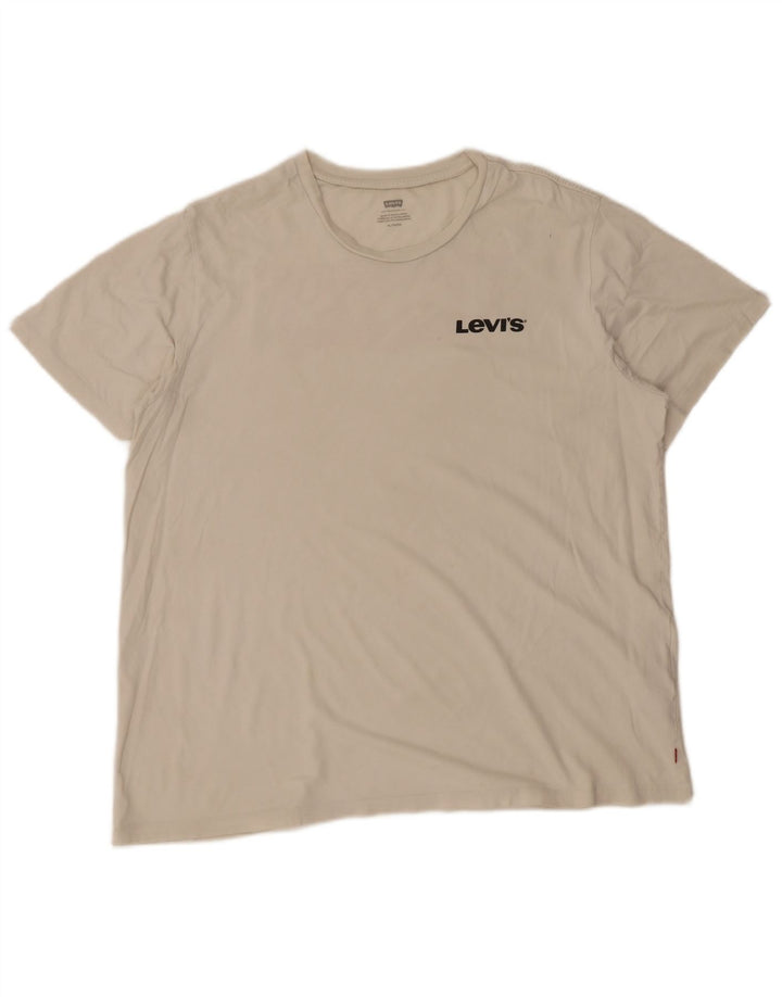 Levi's Herren-T-Shirt mit Grafik, XL, weiße Baumwolle