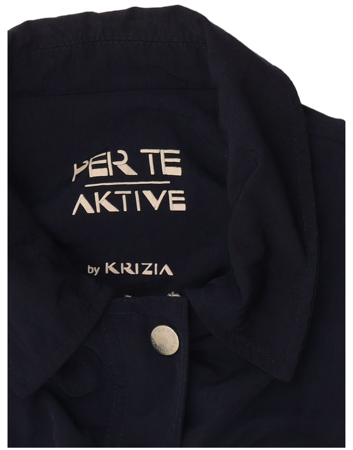 Perte by Krizia Damen Perte Aktive Utility Jacke UK 18 XL Marineblau