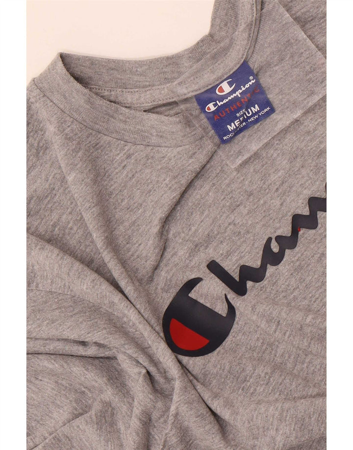 Champion Herren Graphic Top Langarm Mittelgrau