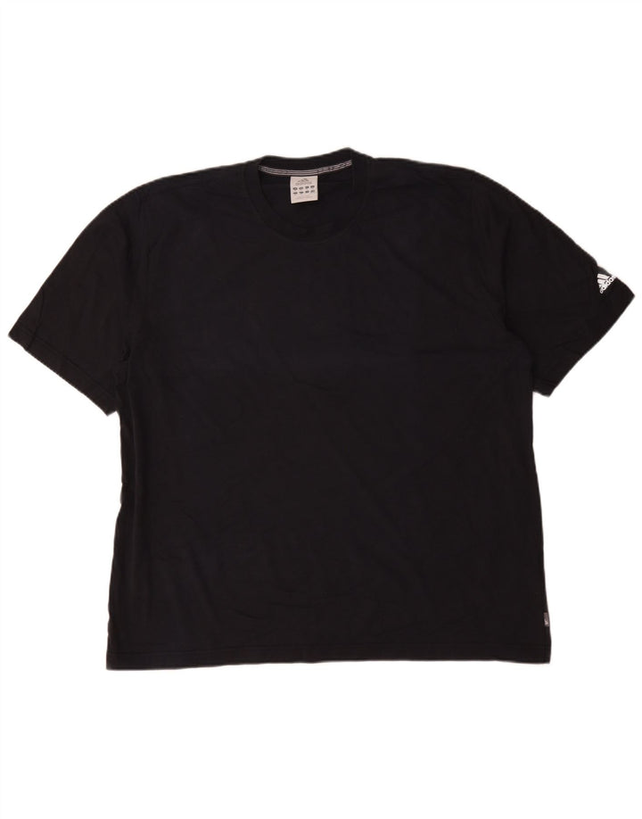 Adidas Herren T-Shirt Top 2XL Marineblau Baumwolle