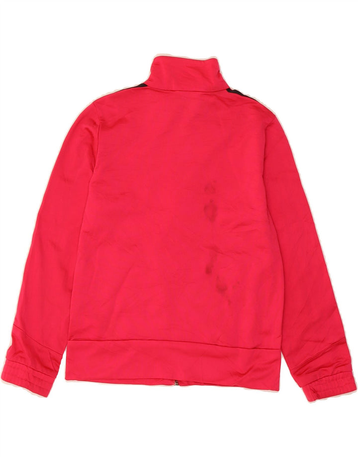 ADIDAS Girls Tracksuit Top Jacket 9-10 Years Pink Polyester Vintage Adidas and Second-Hand Adidas from Messina Hembry 