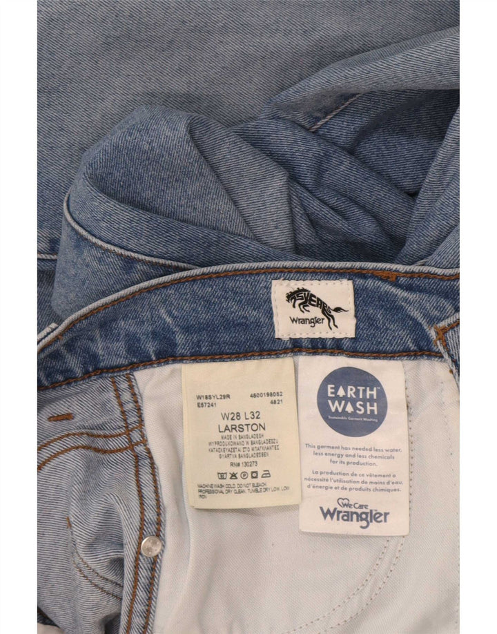 Wrangler Herren Larston Slim Jeans W28 L32 Blaue Baumwolle