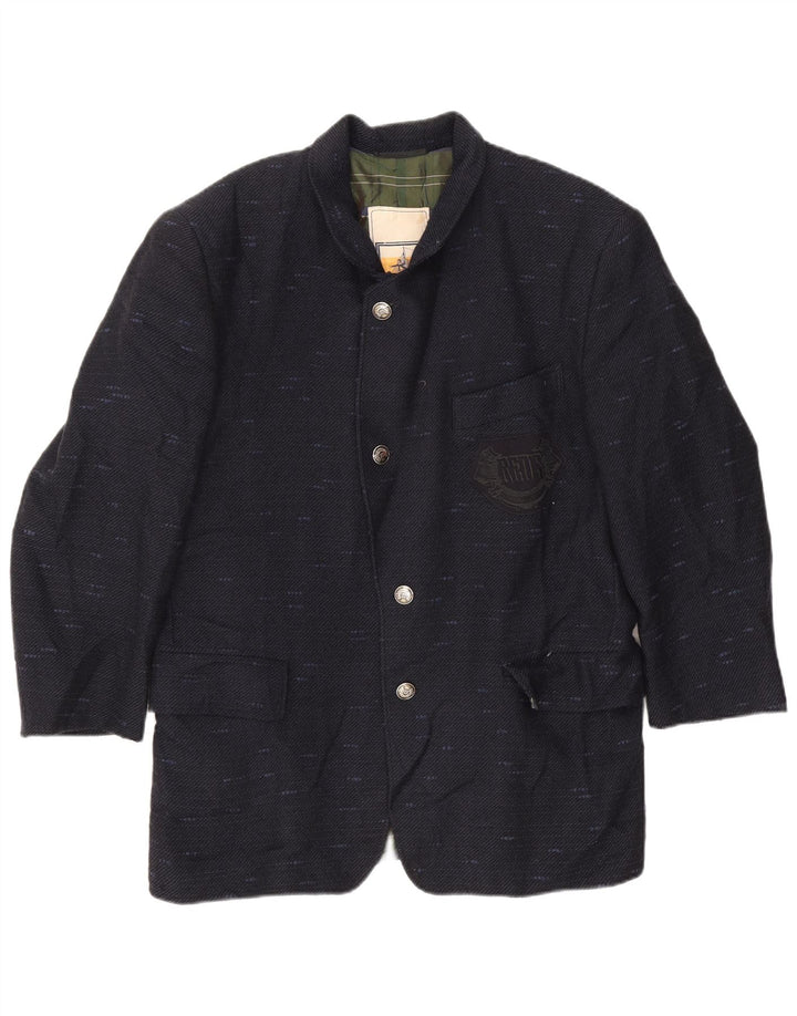 RED'S Herren-Blazer mit 4 Knöpfen, Gr. 40, groß, Marineblau meliert