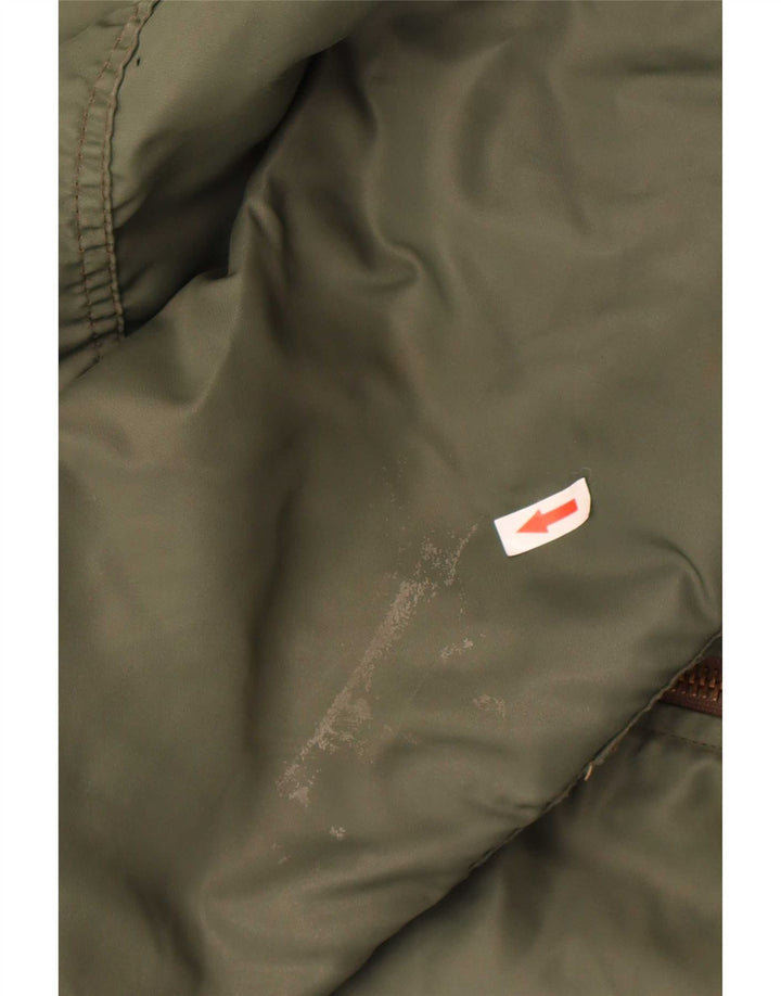 Carrera Herren Bomberjacke UK 40 Large Khaki Colourblock Polyamid