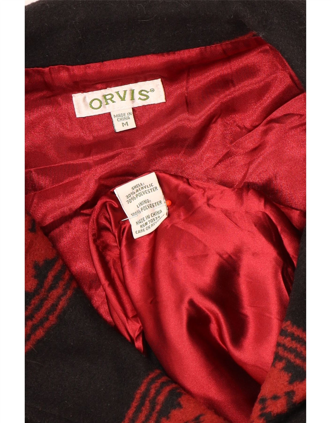 Orvis Damen Weste UK 14 Mittelschwarzes geometrisches Acryl