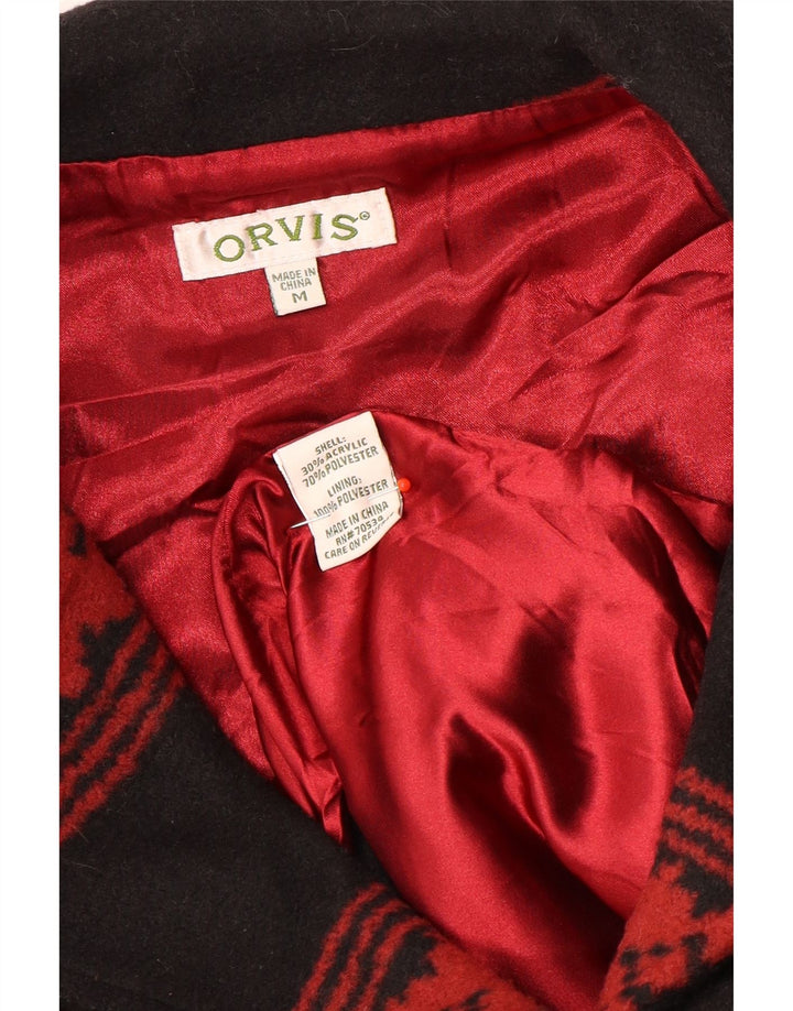 Orvis Damen Weste UK 14 Mittelschwarzes geometrisches Acryl