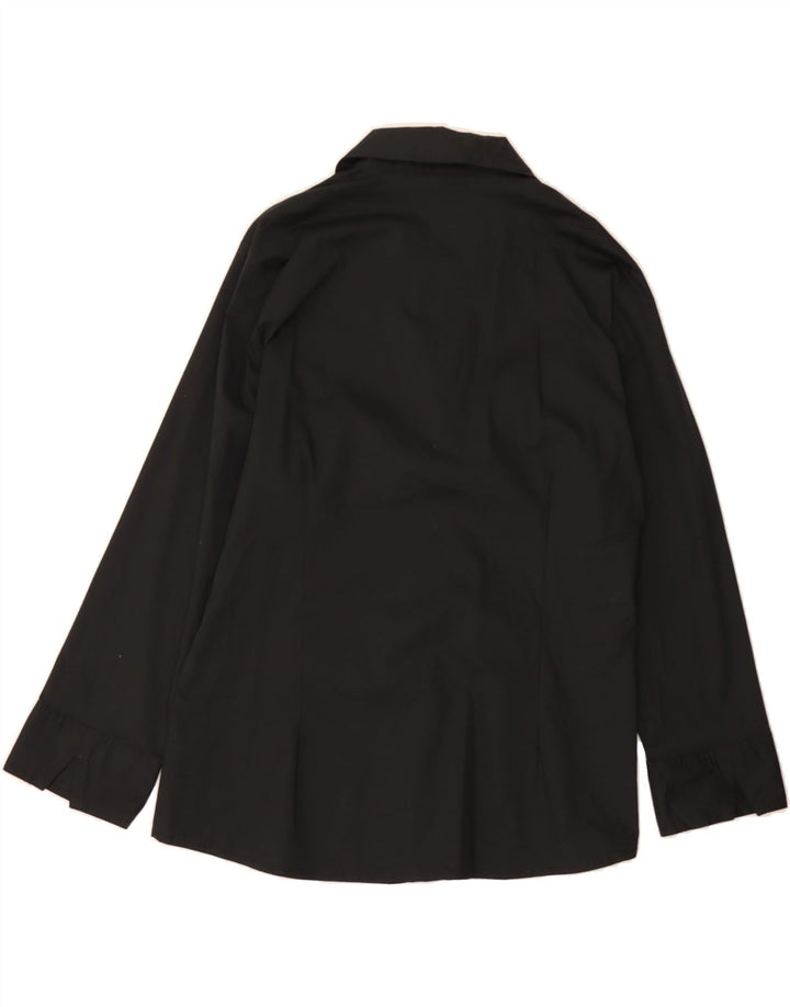 LEE Womens Riders Shirt UK 16 Large Black Cotton Vintage Lee and Second-Hand Lee from Messina Hembry 