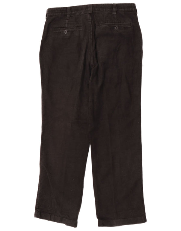 Marks & Spencer Herren Blue Harbour Gerade Chinohose W34 L29 Schwarz
