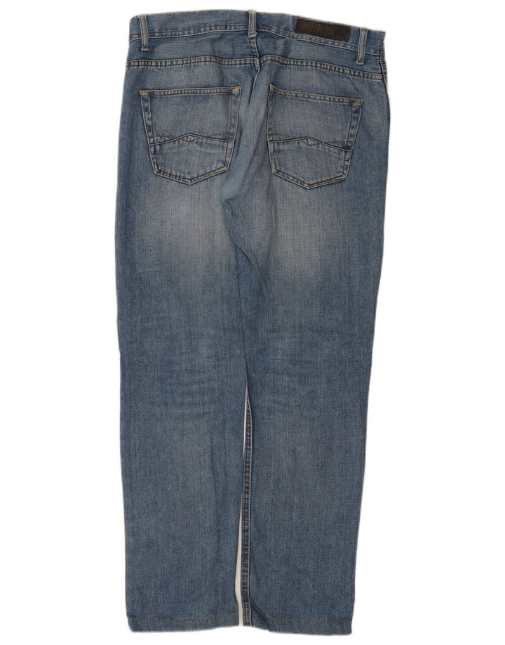Zara Herren Straight Jeans EU 34 Large W34 L31 Blau