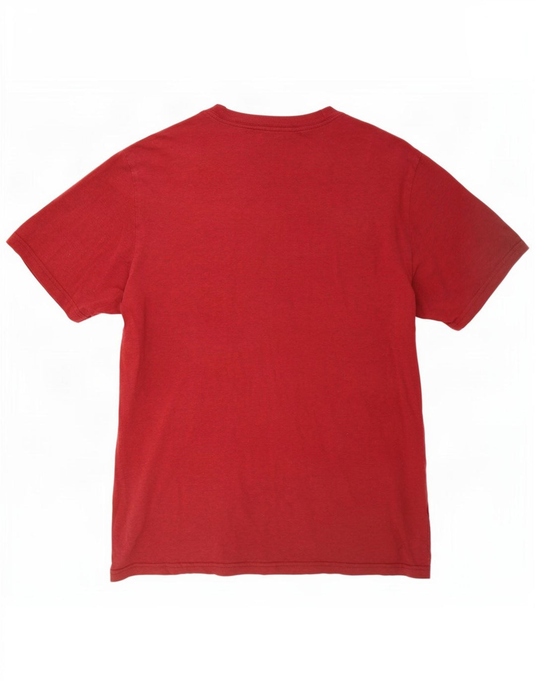 Carhartt Herren T-Shirt-Oberteil aus mittelrot gefleckter Baumwolle