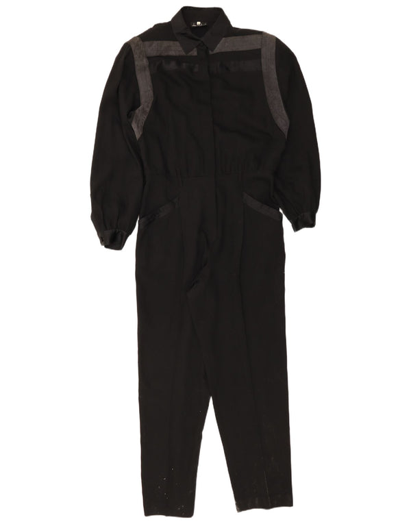 De Pietri Damen-Overall mit langen Ärmeln, IT 44, Mittelschwarz, Farbblock